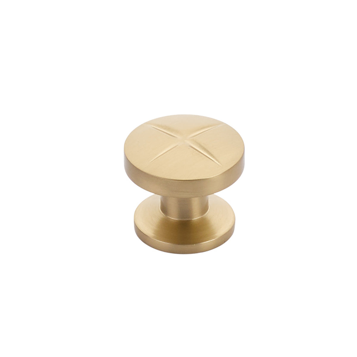 Schaub Northport Round Knob 1-3/8" Signature Satin Brass