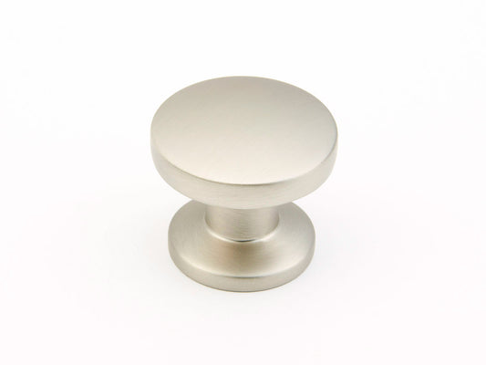 Schaub Northport Smooth Round Knob 1-3/8" Satin Nickel