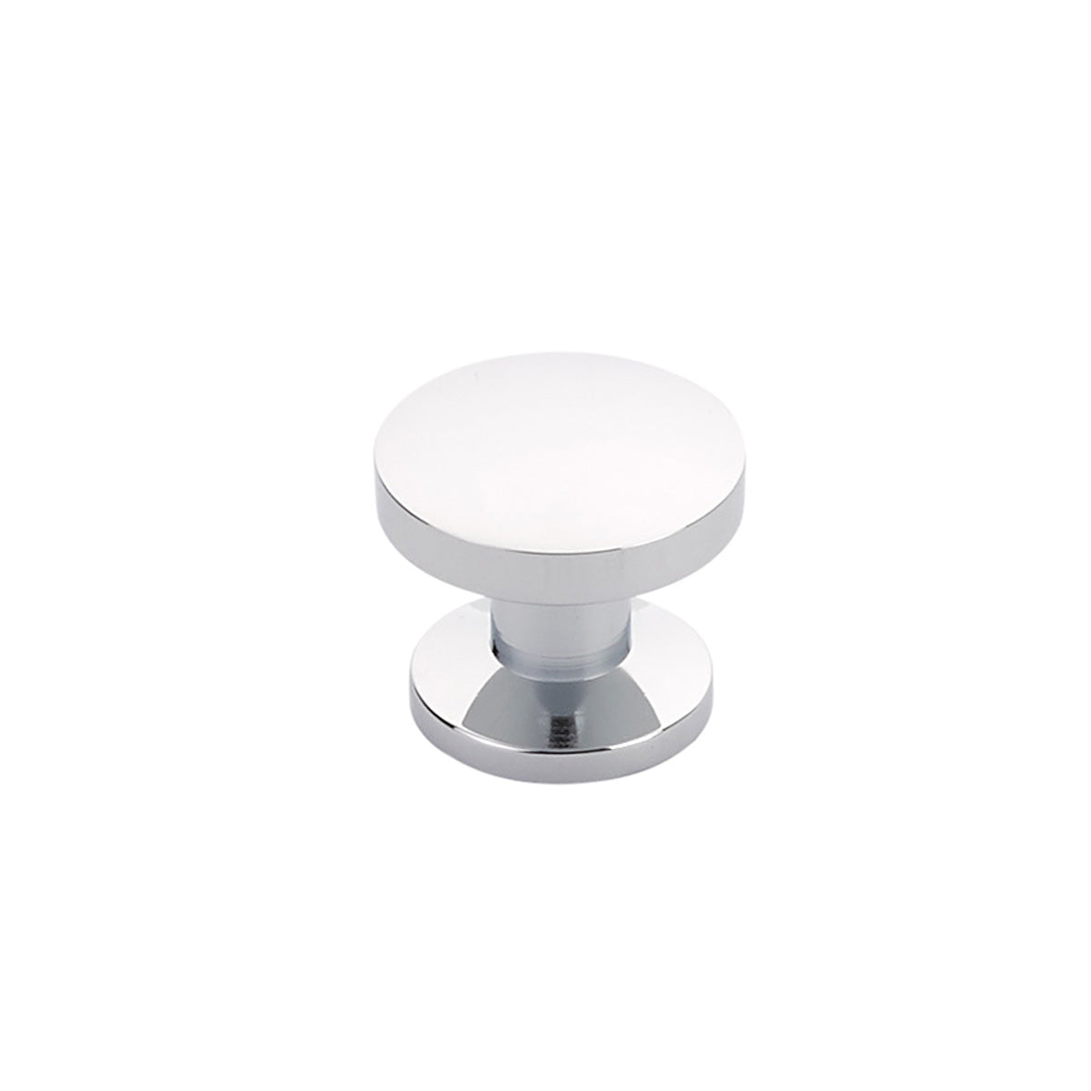 Schaub Northport Smooth Round Knob 1-3/8" Polished Chrome