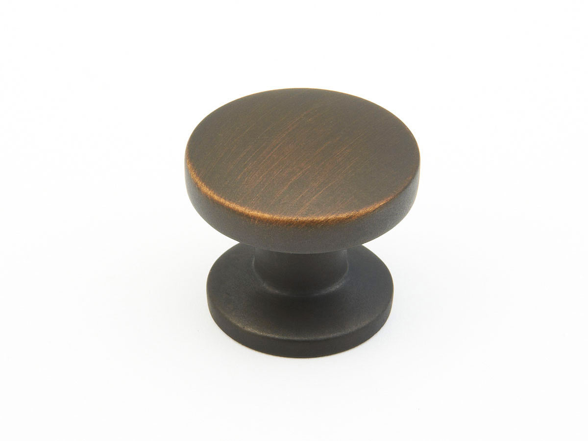 Schaub Northport Smooth Round Knob 1-3/8" Ancient Bronze