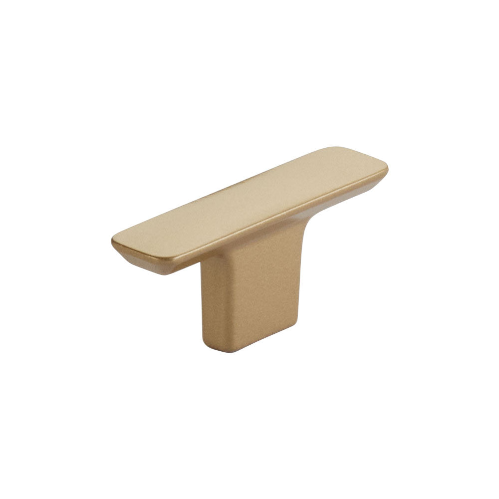 Schaub Suave T-Knob 2-3/8" Gold Rande