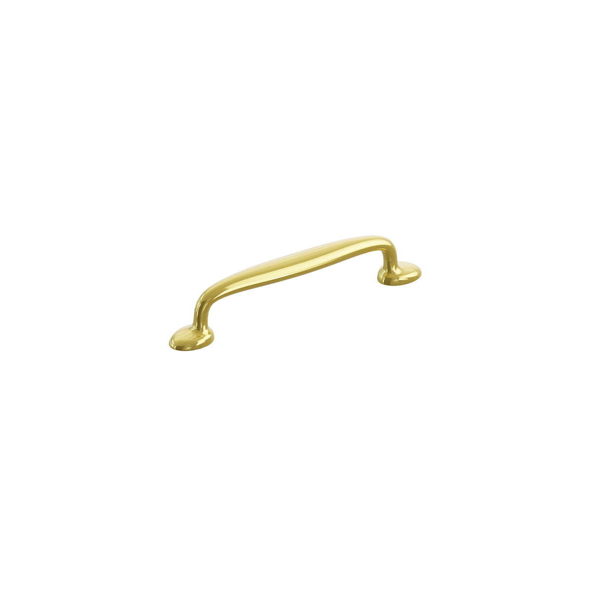 Schaub Avenue Pull 5" Unlacquered Brass