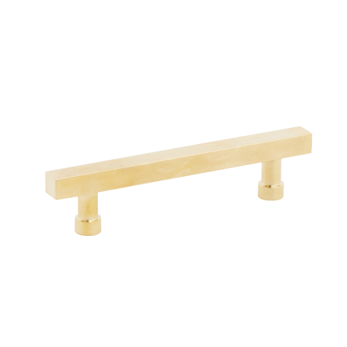 Schaub NOHO Square Pull 4" Unlacquered Brass
