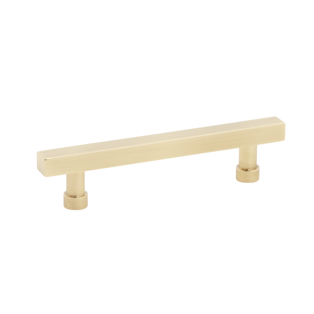 Schaub NOHO Square Pull 4" Vintage Brass