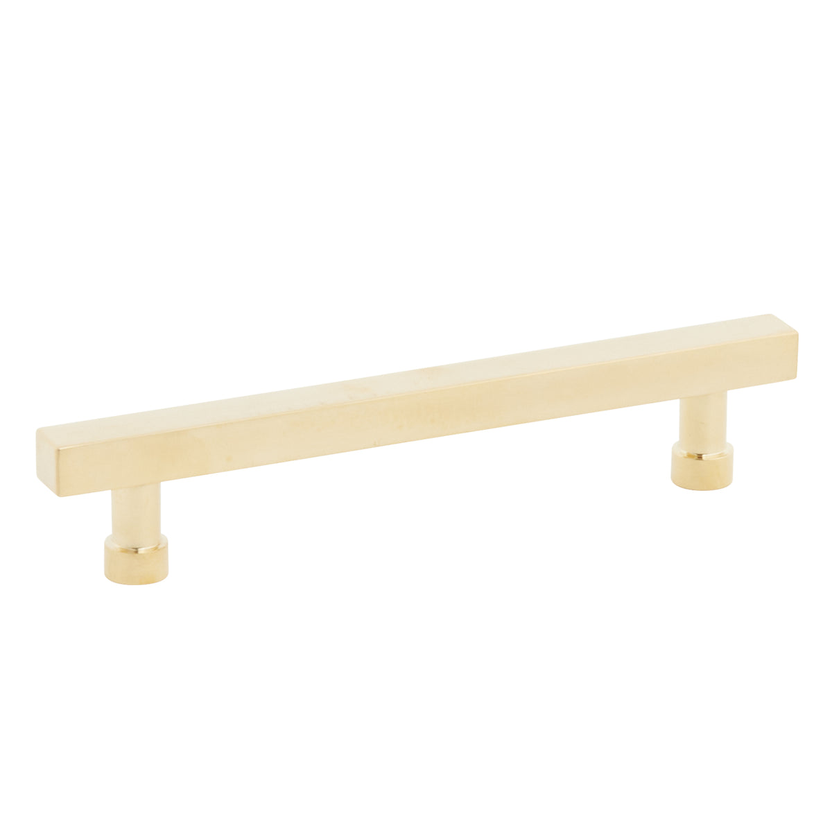 Schaub NOHO Square Pull 5" Unlacquered Brass