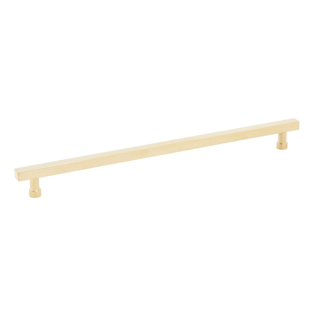 Schaub NOHO Square Pull 12" Unlacquered Brass