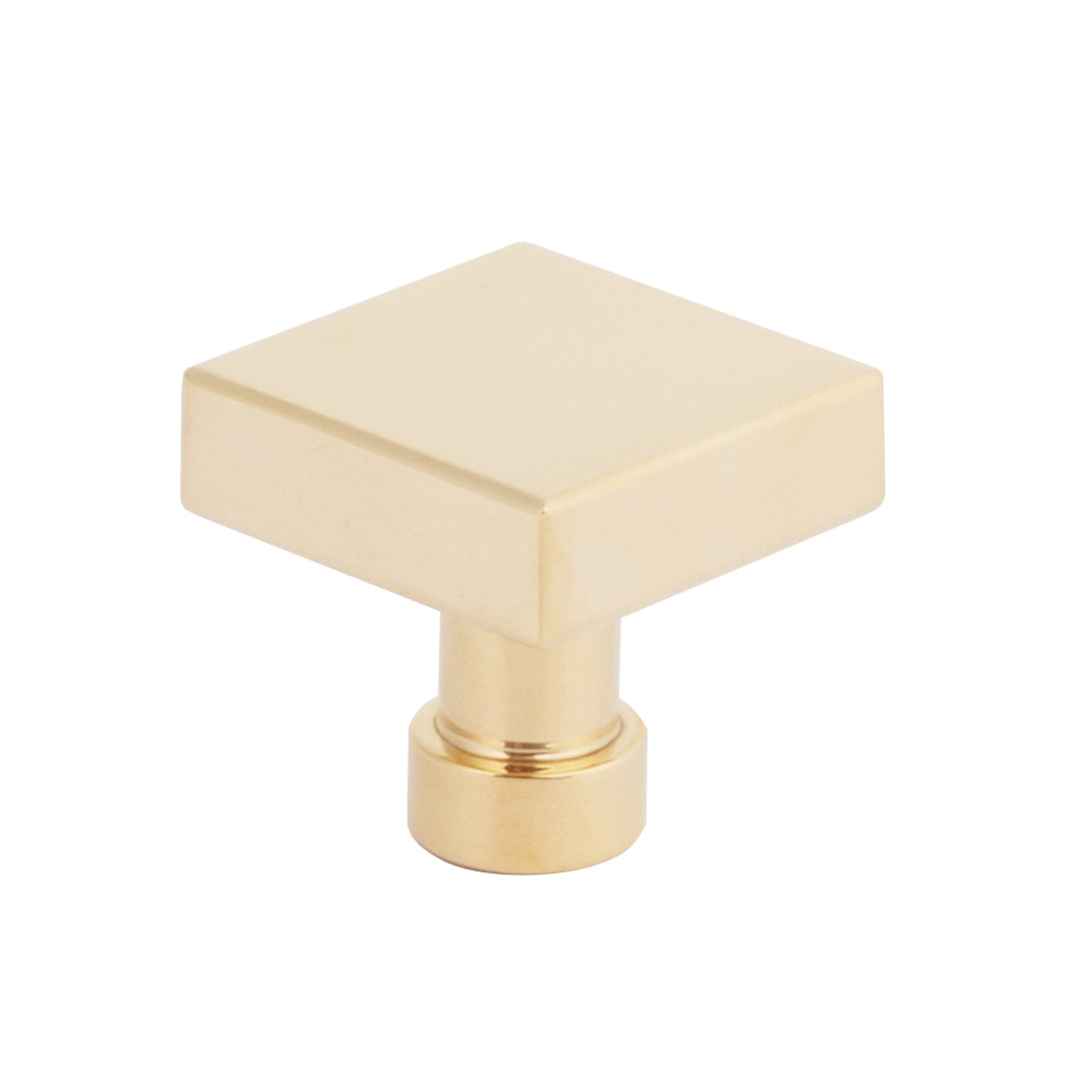 Schaub NOHO Square Knob Unlacquered Brass