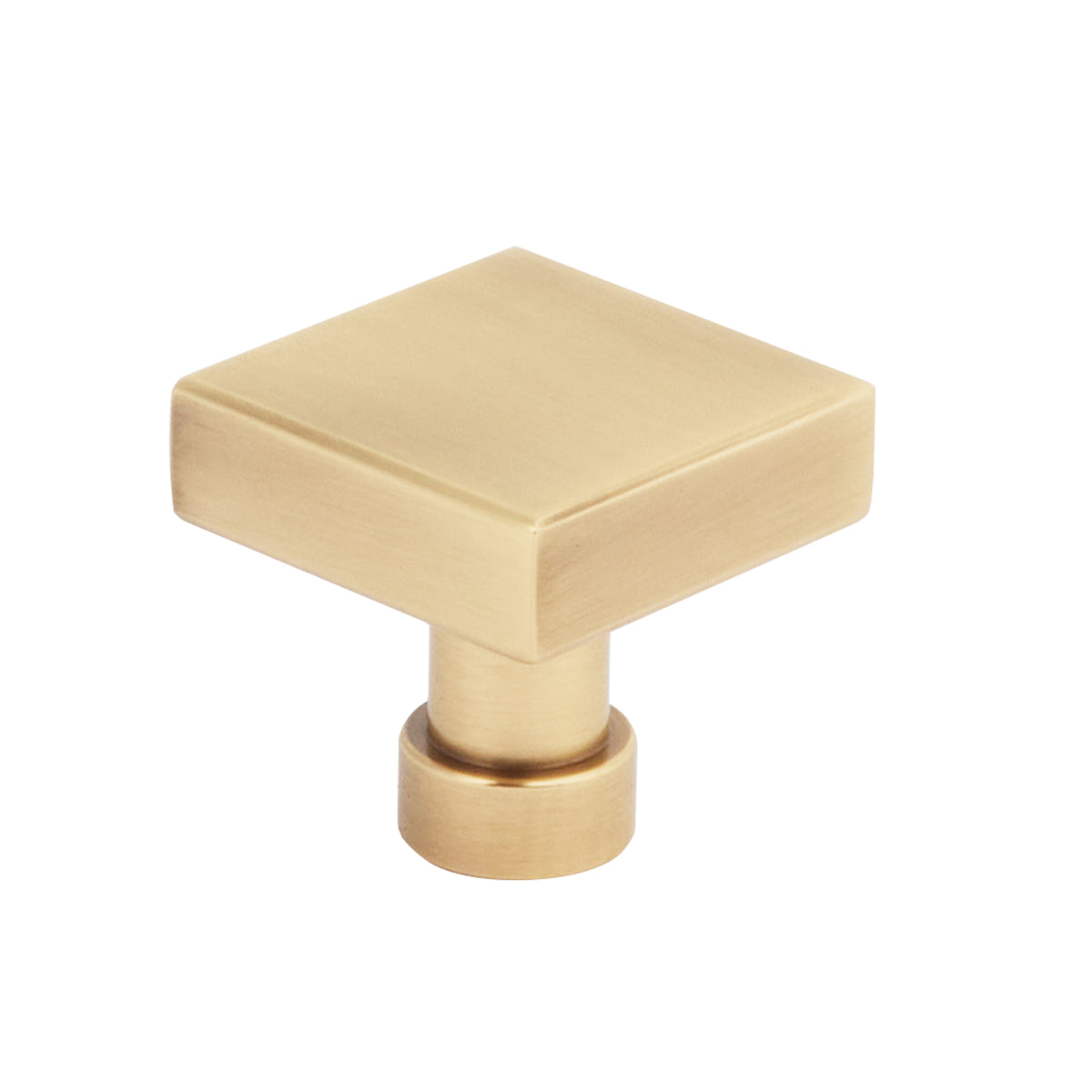 Schaub NOHO Square Knob Vintage Brass