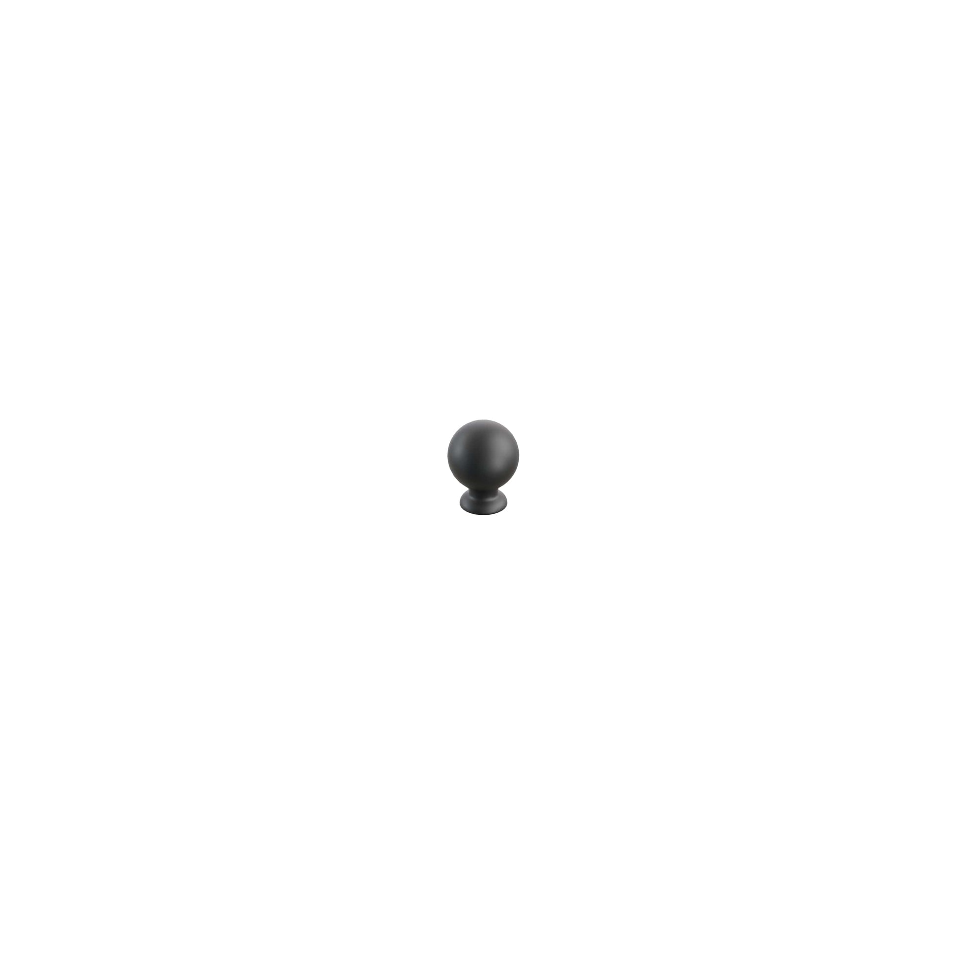 Schaub Avenue Round Knob 1" Matte Black