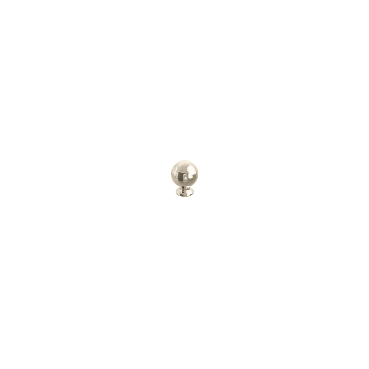 Schaub Avenue Round Knob 1" Polished Nickel