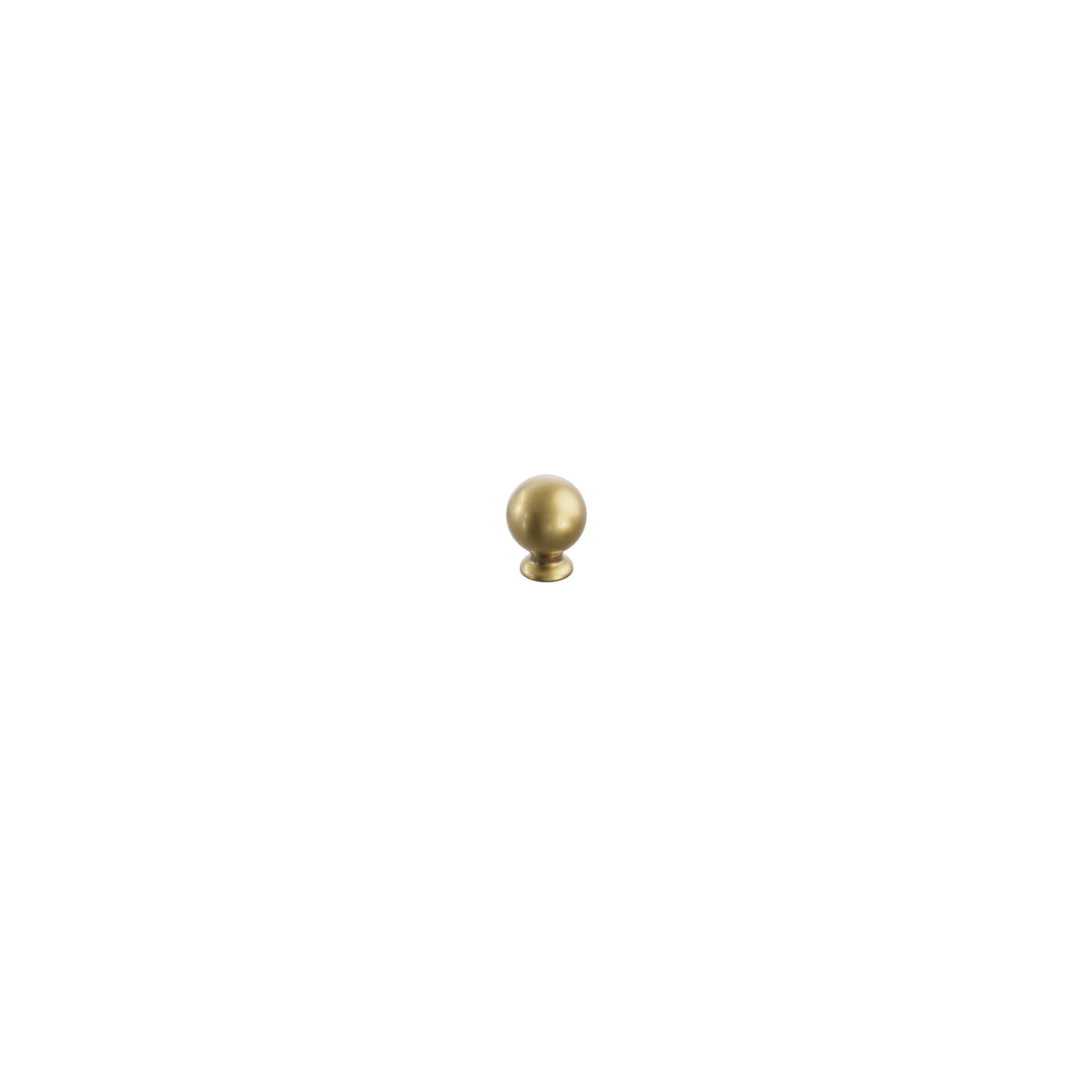 Schaub Avenue Round Knob 1" Vintage Brass