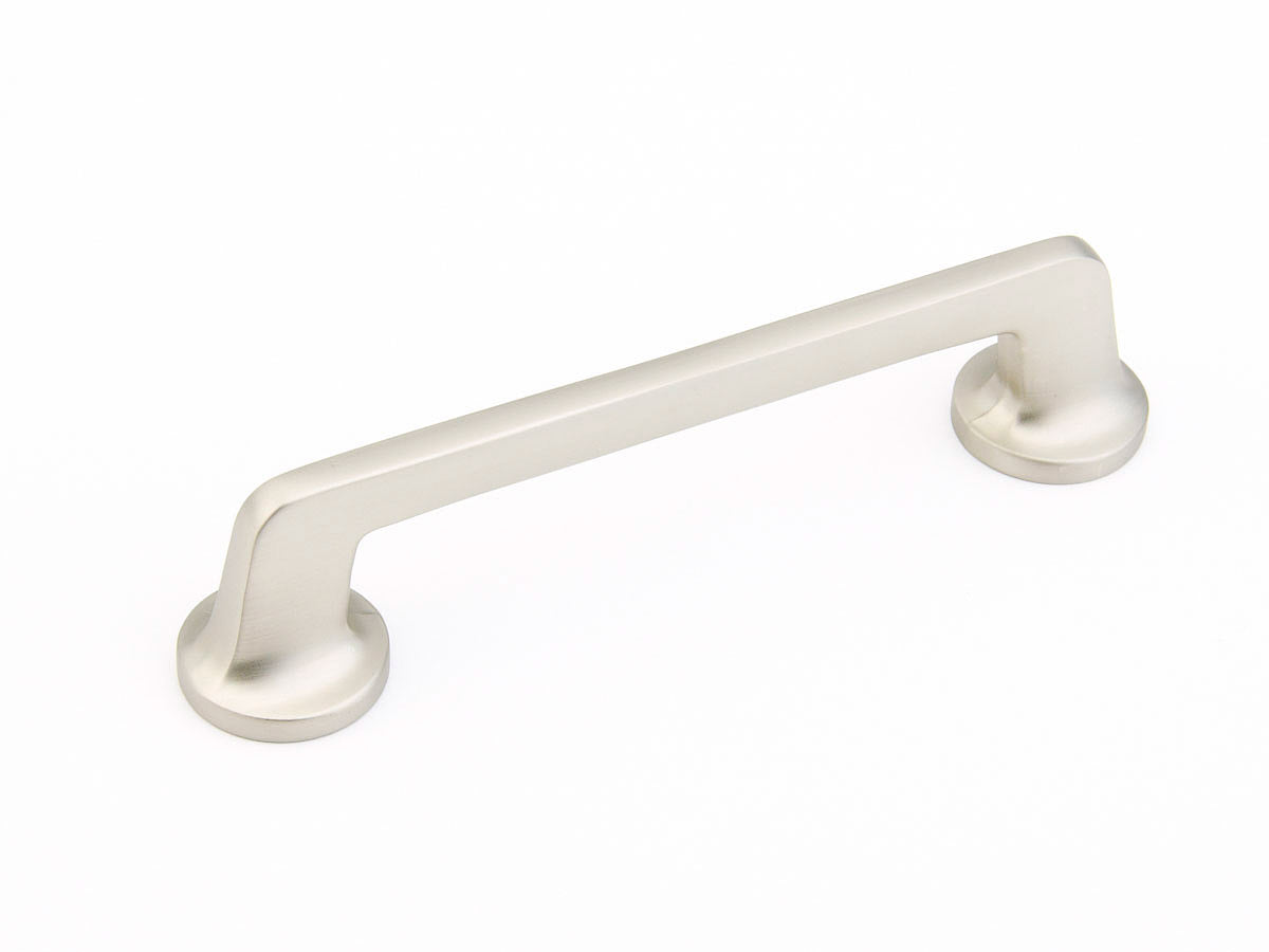 Schaub Northport Pull with round bases 5" Satin Nickel