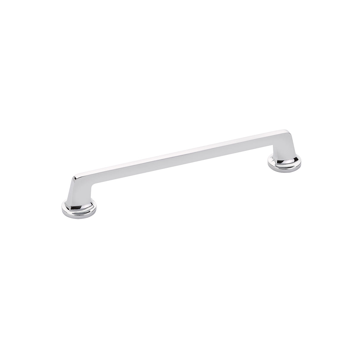 Schaub Northport Pull with round bases 8" Polished Chrome