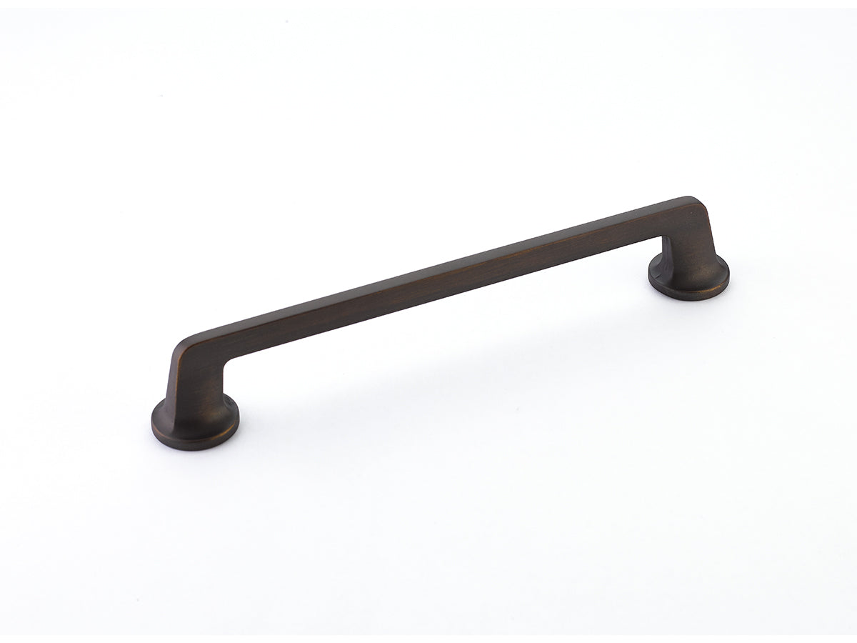 Schaub Northport Pull with round bases 8" Ancient Bronze