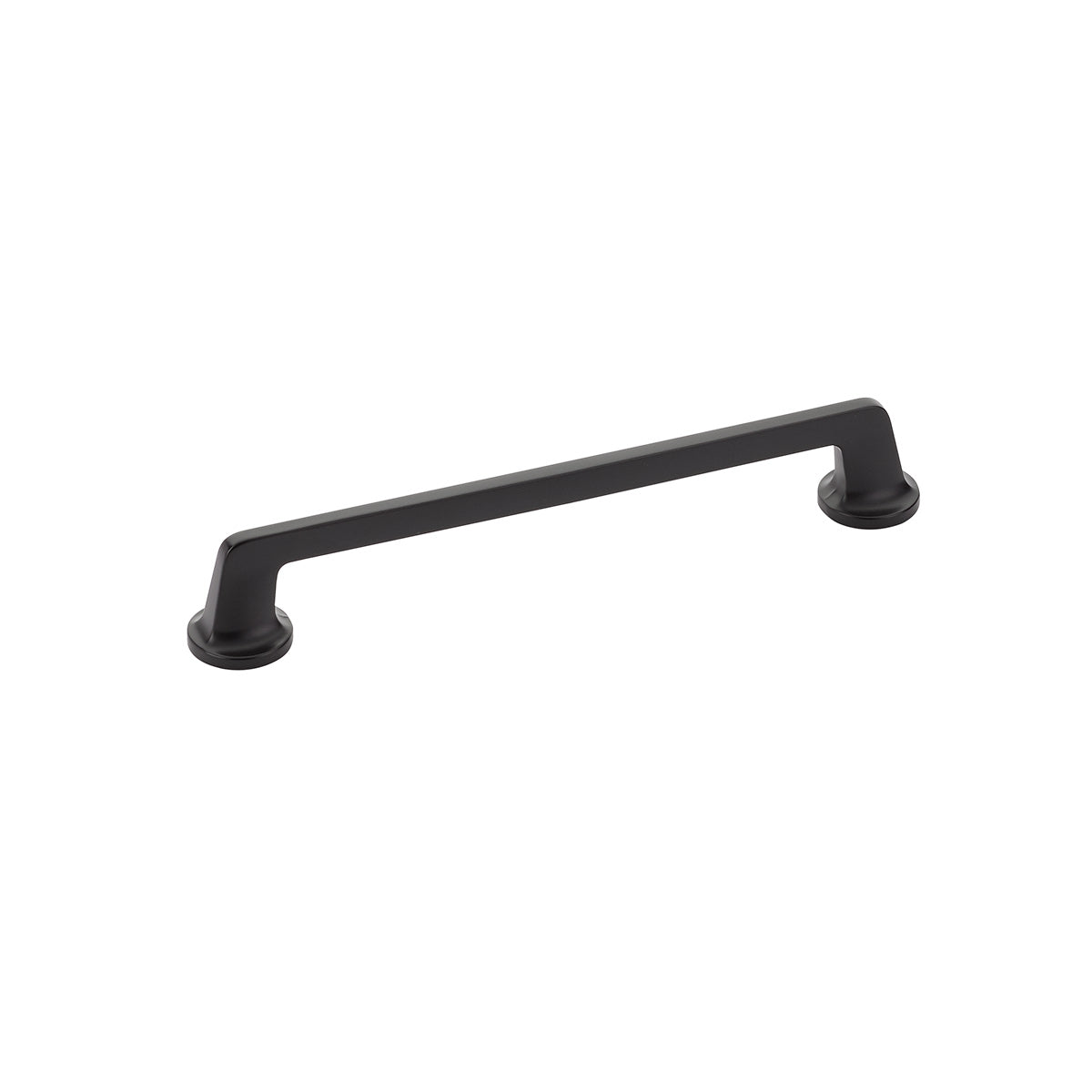 Schaub Northport Pull with round bases 8" Matte Black