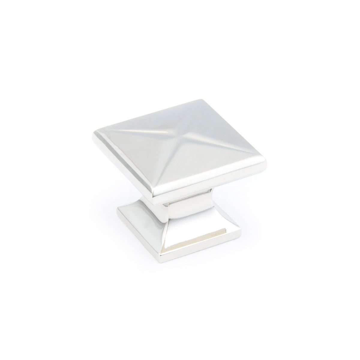 Schaub Northport Square Knob 1-3/8" Polished Nickel