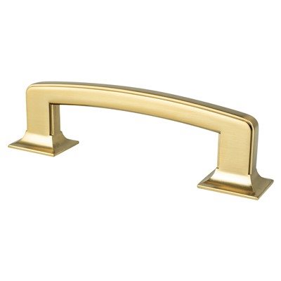 Berenson Hearthstone Pull - 96mm (3-25/32 in) - Modern Brushed Gold