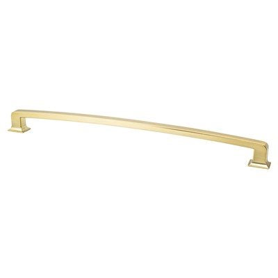 Berenson Hearthstone Pull - 18 in (457.2mm) (Appliance Pull) - Modern Brushed Gold