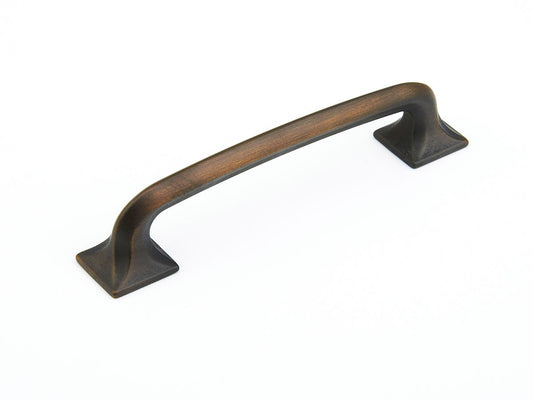 Schaub Northport Pull with square bases 5" Ancient Bronze