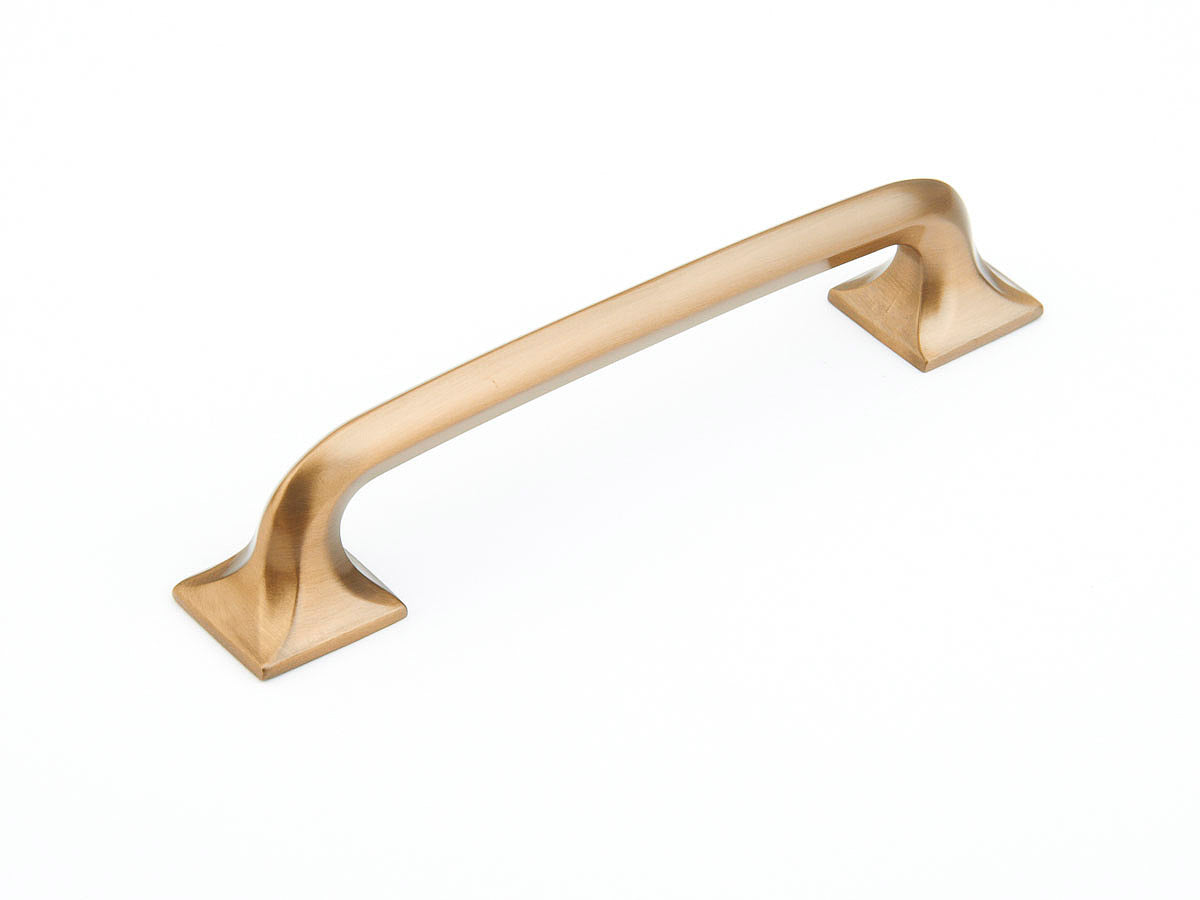Schaub Northport Pull with square bases 5" Brushed Bronze