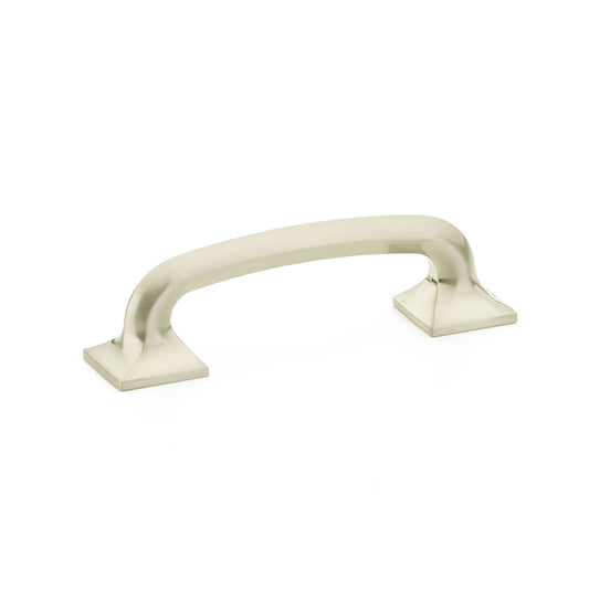 Schaub Northport Pull with square bases 5" Brushed Nickel