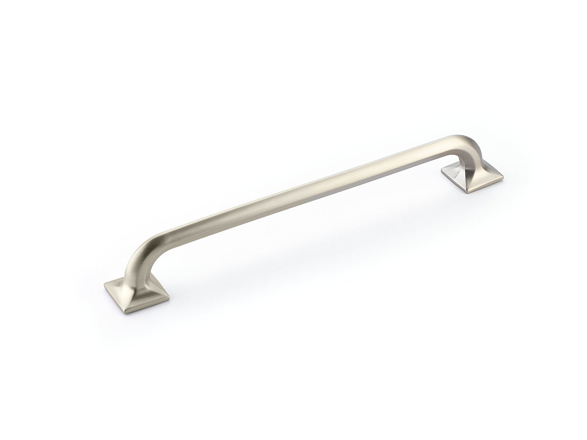 Schaub Northport Pull with square bases 8" Satin Nickel