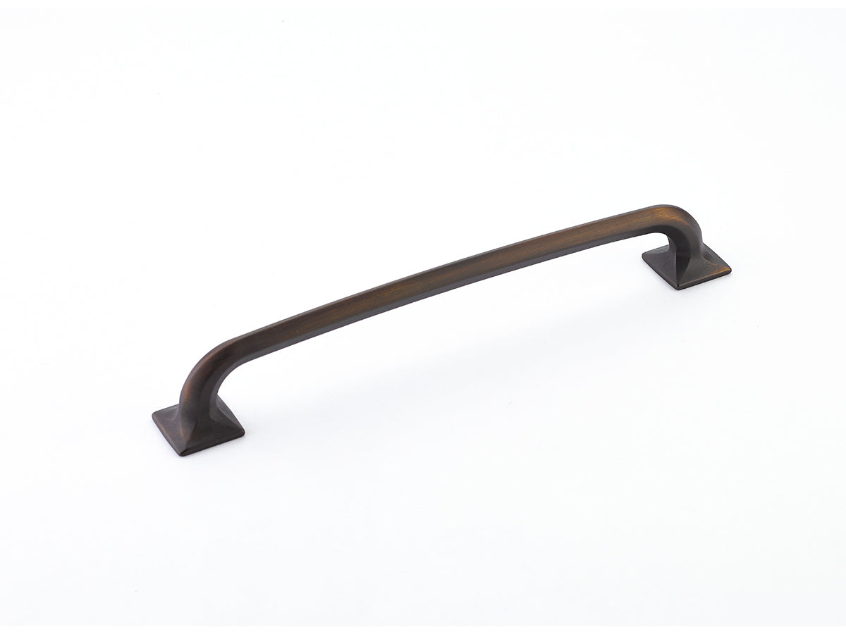 Schaub Northport Pull with square bases 8" Ancient Bronze