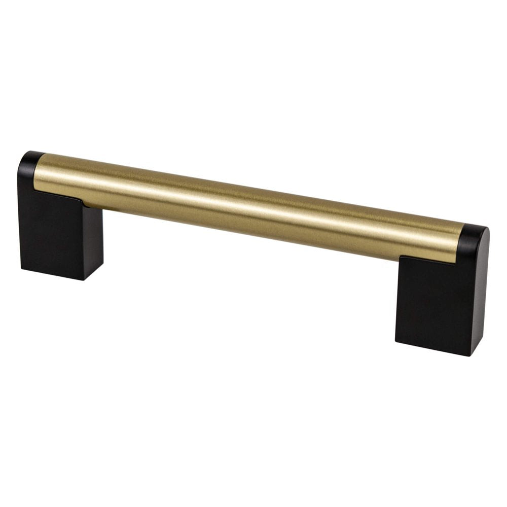 Berenson Studio Remix Pull - 128mm (5-1/16 in) - Modern Brushed Gold and Matte Black