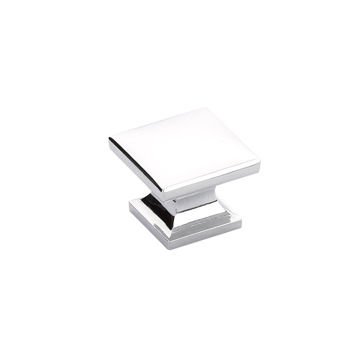 Schaub Northport Smooth Square Knob 1-3/8" Polished Chrome