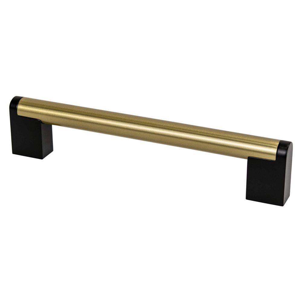 Berenson Studio Remix Pull - 160mm (6-5/16 in) - Modern Brushed Gold and Matte Black