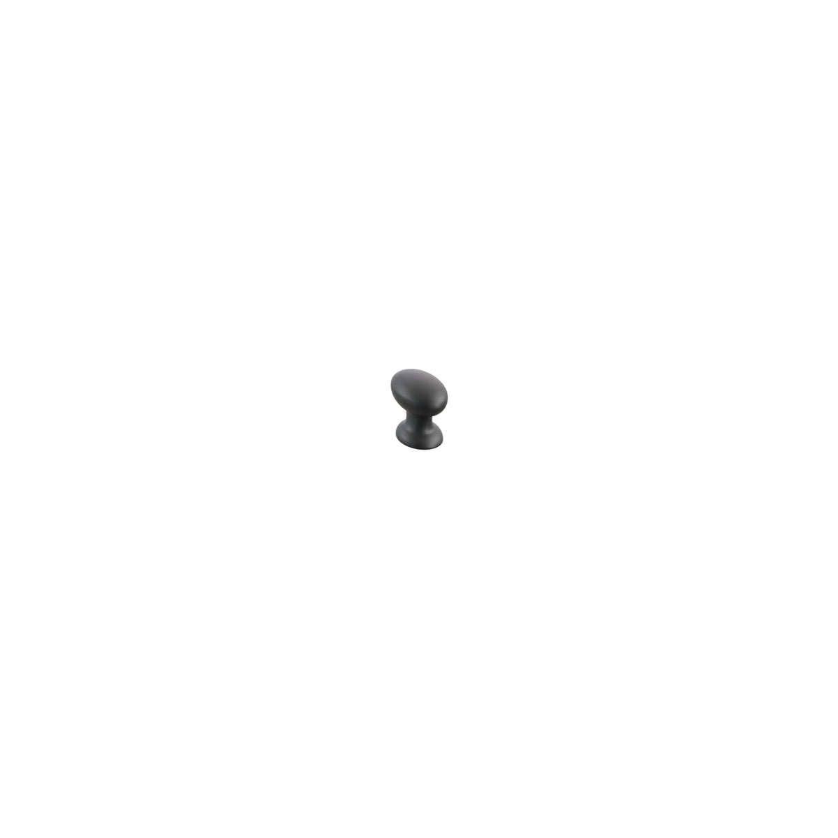 Schaub Avenue Oval Knob 3/4" x 1" Matte Black