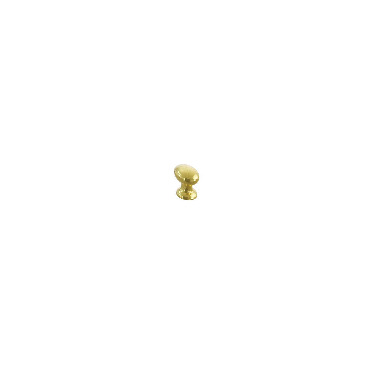 Schaub Avenue Oval Knob 3/4" x 1" Unlacquered Brass
