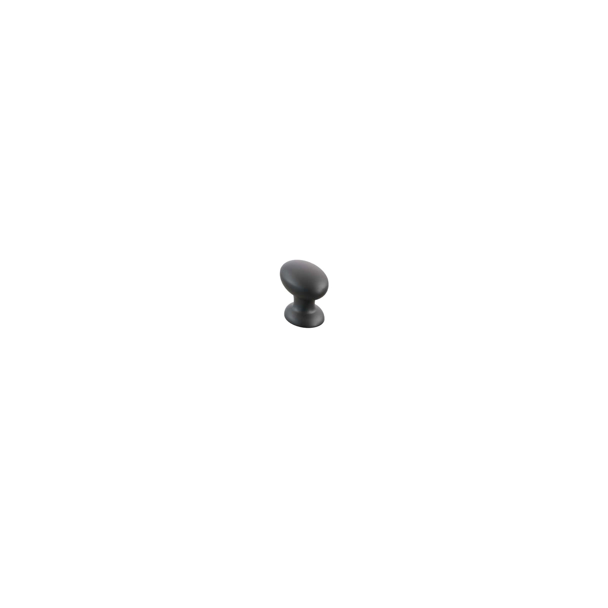 Schaub Avenue Oval Knob 7/8" x 1-3/8" Matte Black