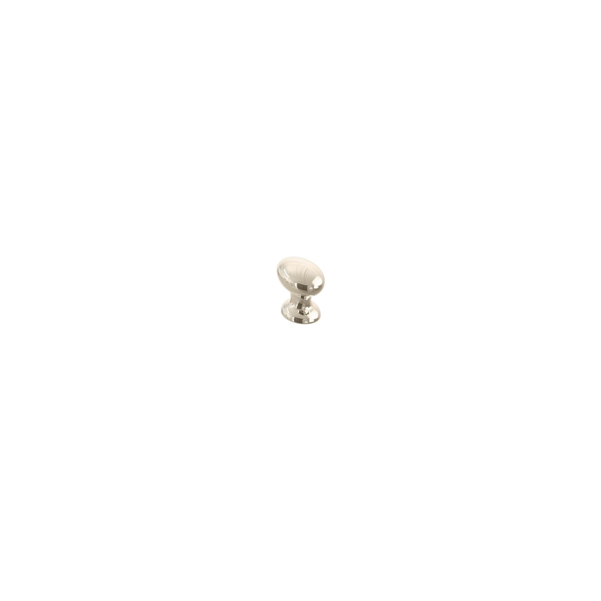 Schaub Avenue Oval Knob 7/8" x 1-3/8" Polished Nickel