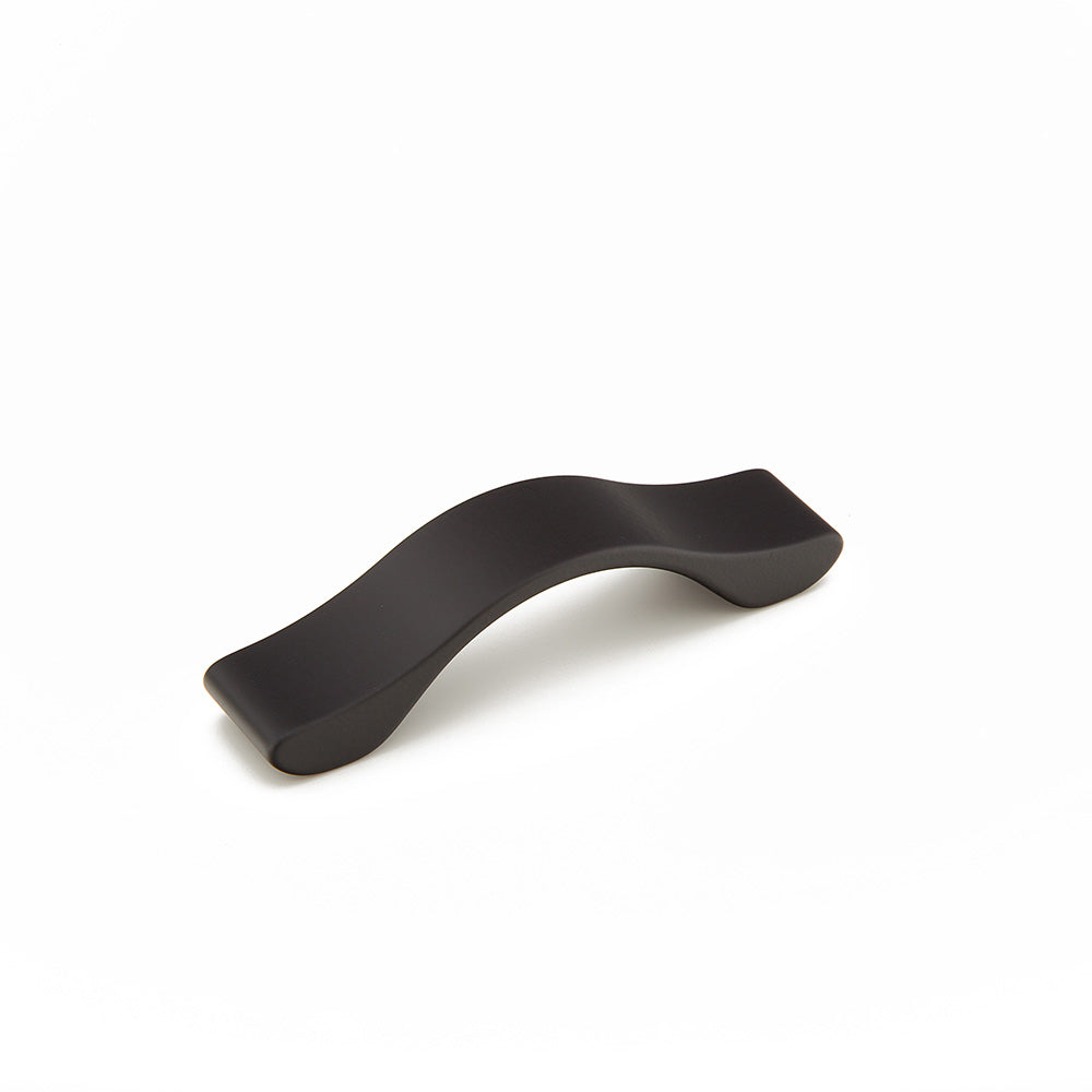 Schaub Wave Pull 2-1/2" Matte Black