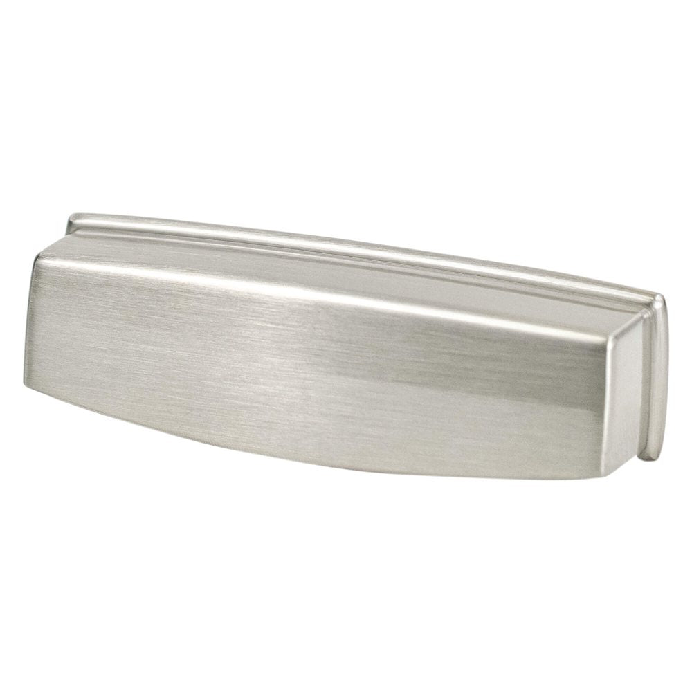 Berenson Emerling Cup Pull - 96mm (3-25/32 in) - Brushed Nickel