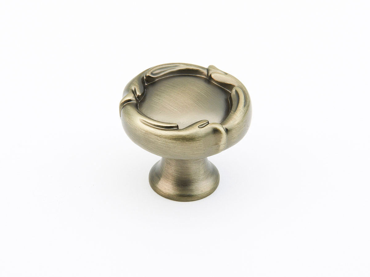 Schaub French Farm Knob Antique Nickel Round