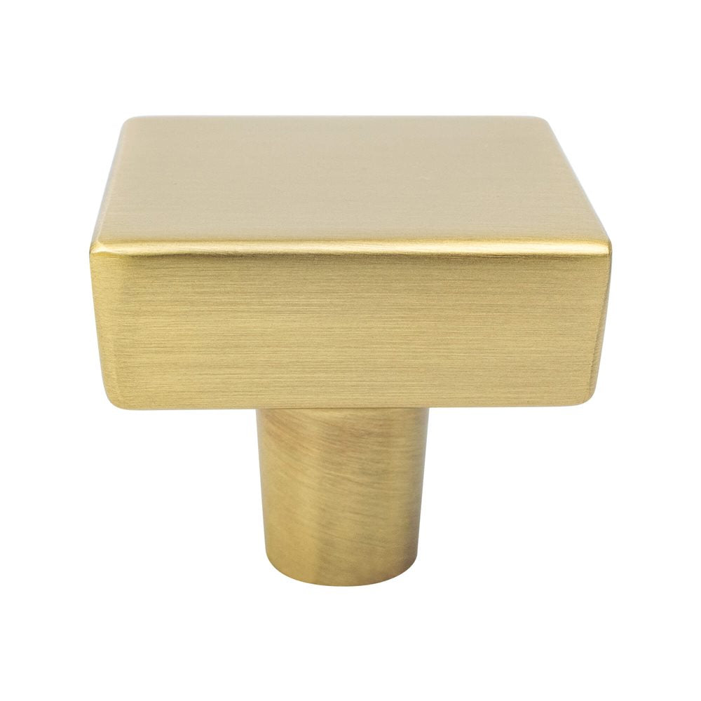 Berenson Brookridge Square Knob - Modern Brushed Gold
