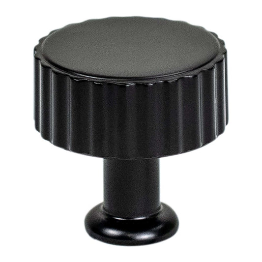 Berenson Cannelee Knob - Matte Black