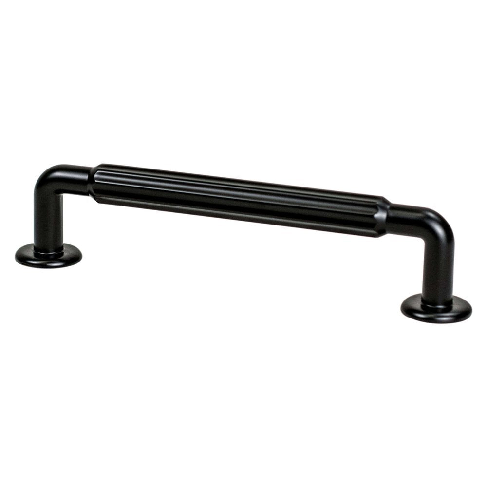 Berenson Cannelee Pull - 128mm (5-1/16 in) - Matte Black