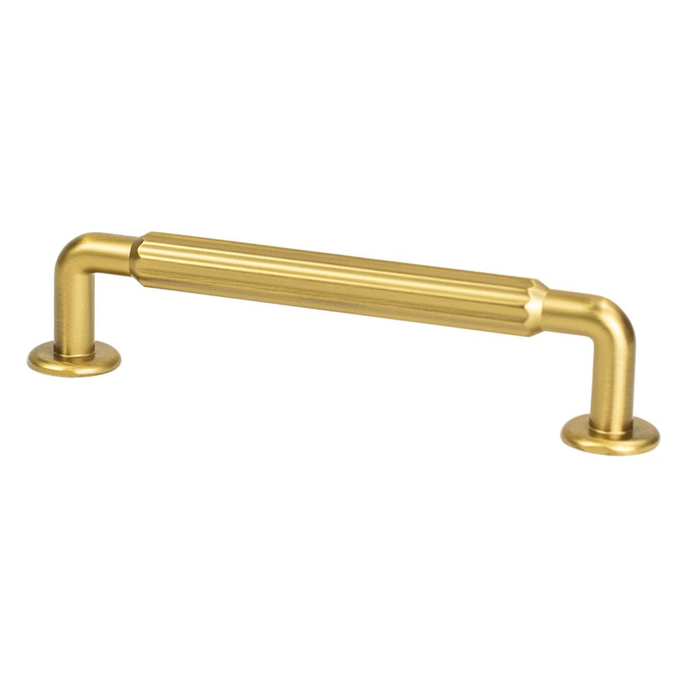 Berenson Cannelee Pull - 128mm (5-1/16 in) - Modern Brushed Gold