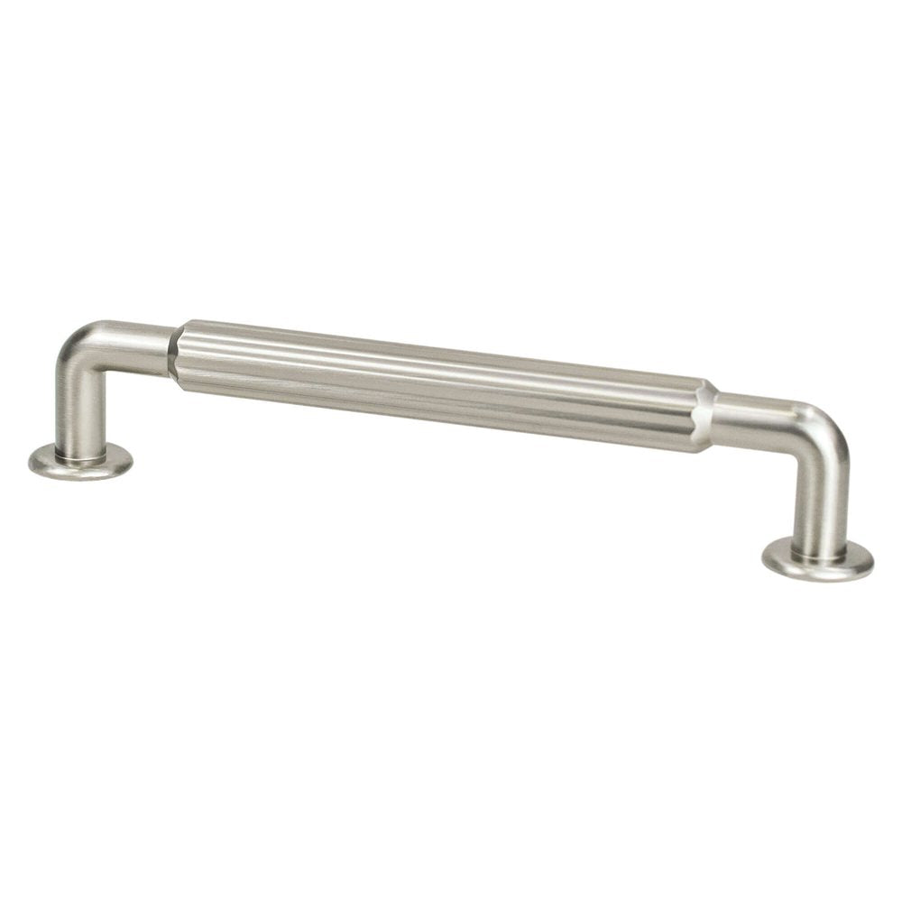 Berenson Cannelee Pull - 160mm (6-5/16 in) - Brushed Nickel