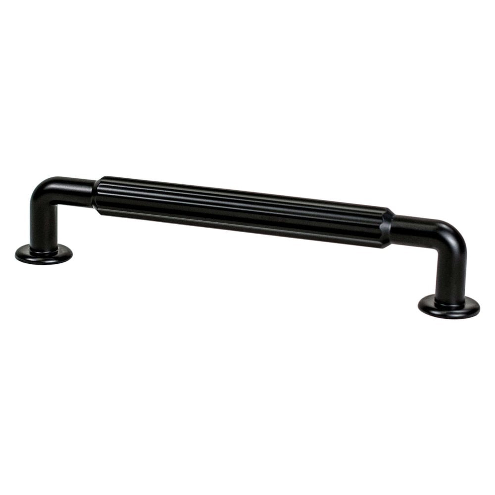 Berenson Cannelee Pull - 160mm (6-5/16 in) - Matte Black