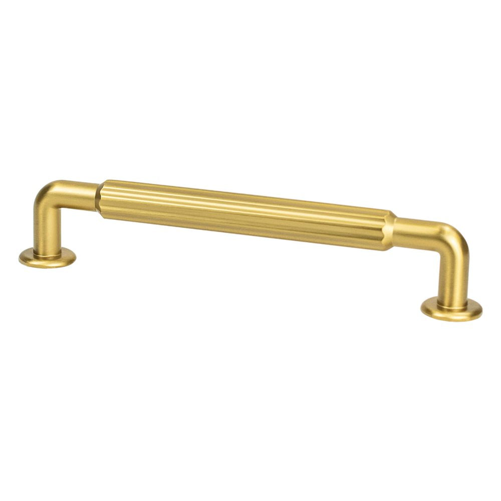 Berenson Cannelee Pull - 160mm (6-5/16 in) - Modern Brushed Gold