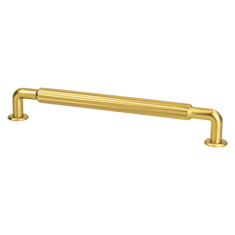 Berenson Cannelee Pull - 224mm (8-13/16 in) - Modern Brushed Gold