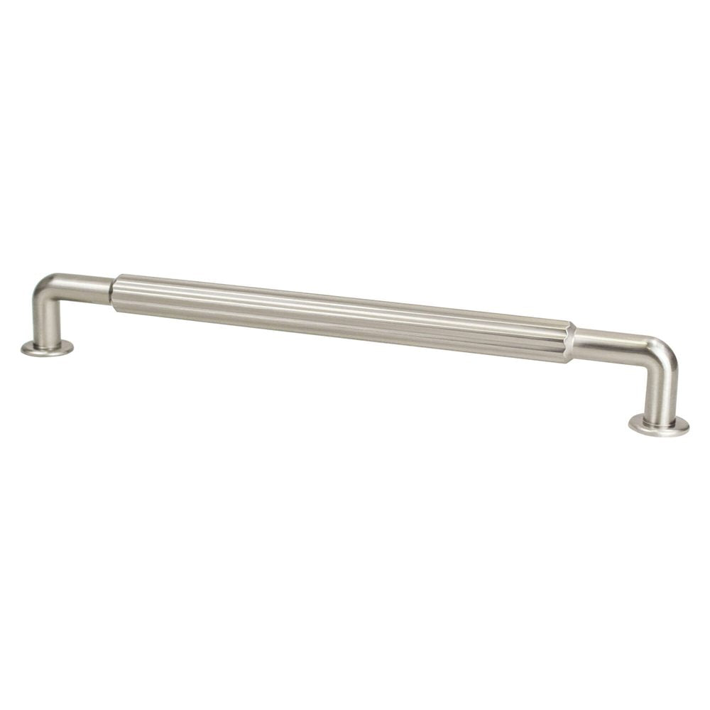 Berenson Cannelee Pull - 12 in (304.8mm) (Appliance Pull) - Brushed Nickel
