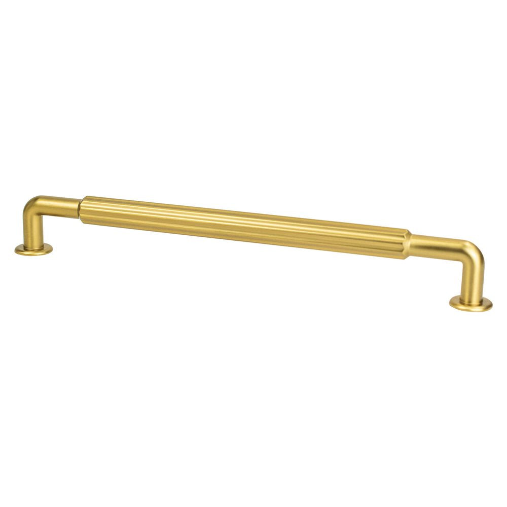 Berenson Cannelee Pull - 12 in (304.8mm) (Appliance Pull) - Modern Brushed Gold