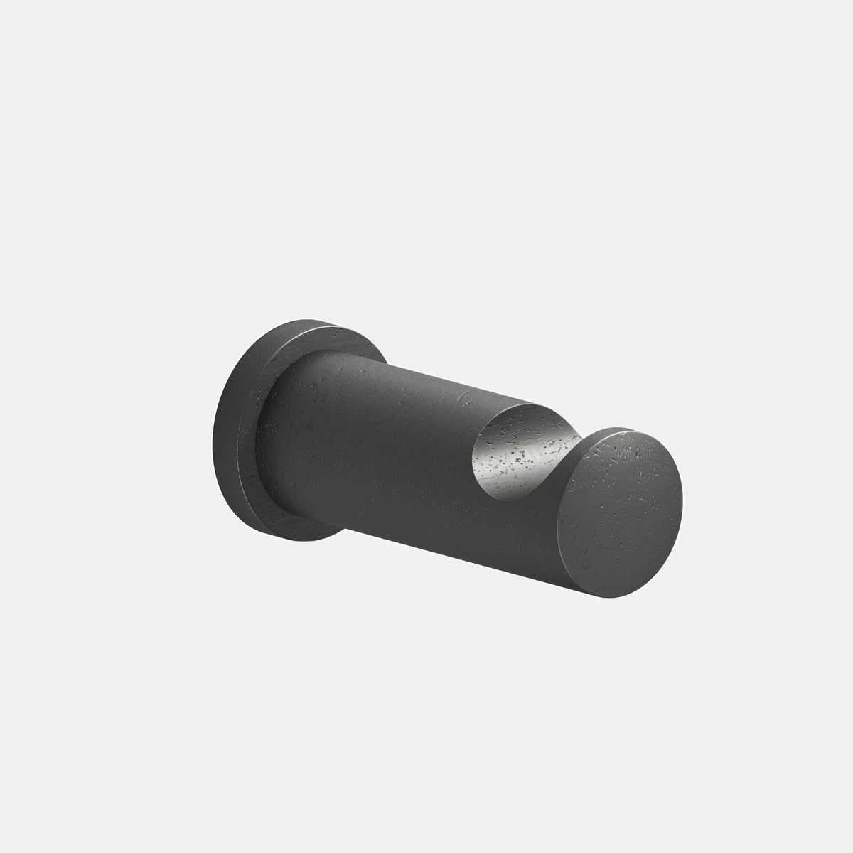 Colonial Bronze 3004 Round Robe Hook, 3 in Projection - Distressed Satin Black