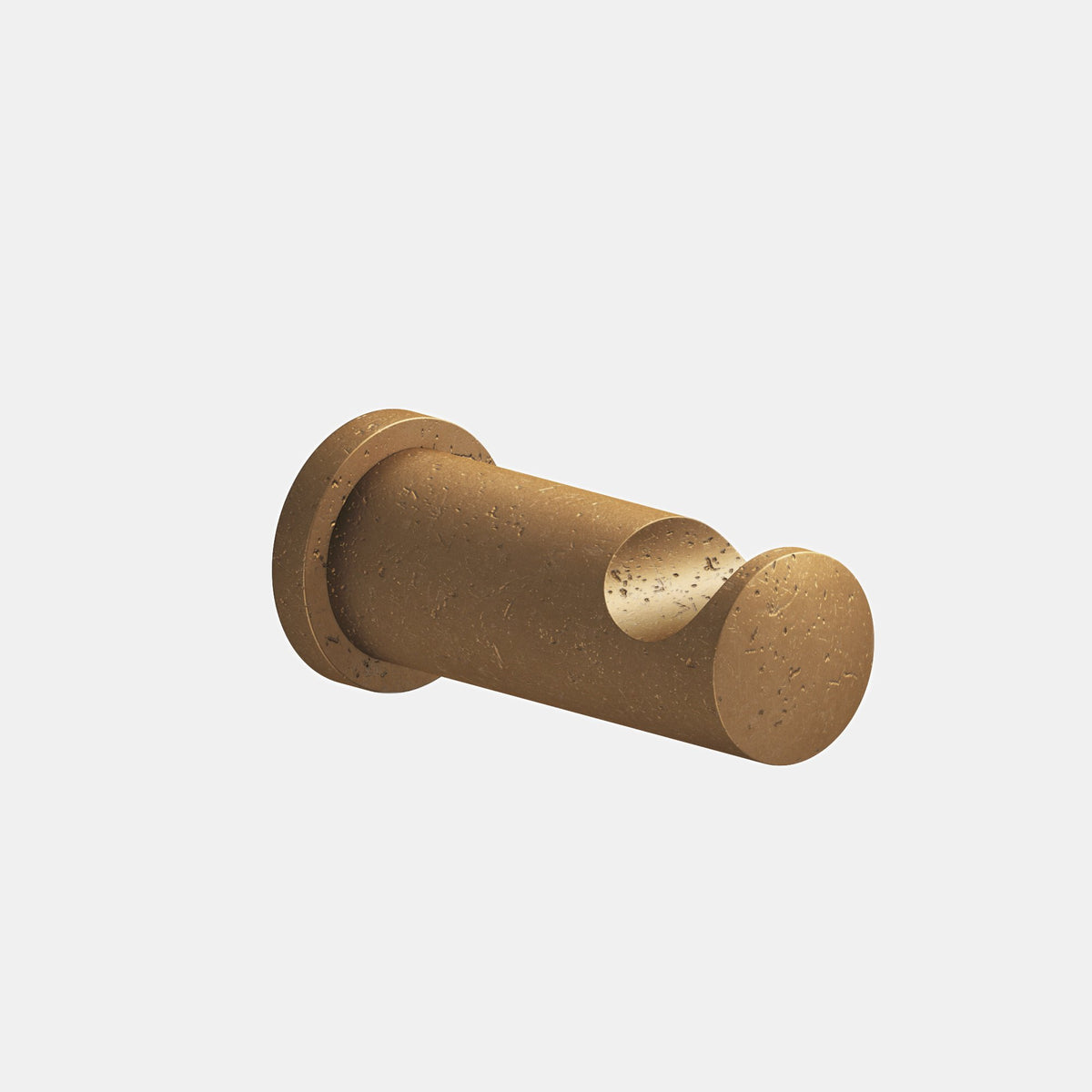 Colonial Bronze 3004 Round Robe Hook, 3 in Projection - Distressed Light Statuary Bronze