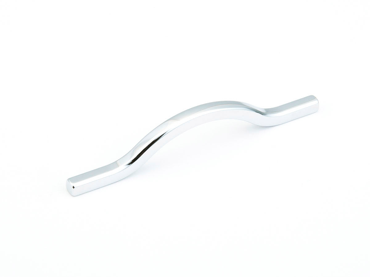 Schaub Sorrento Bowed Pull 96/5-1/16" Polished Chrome
